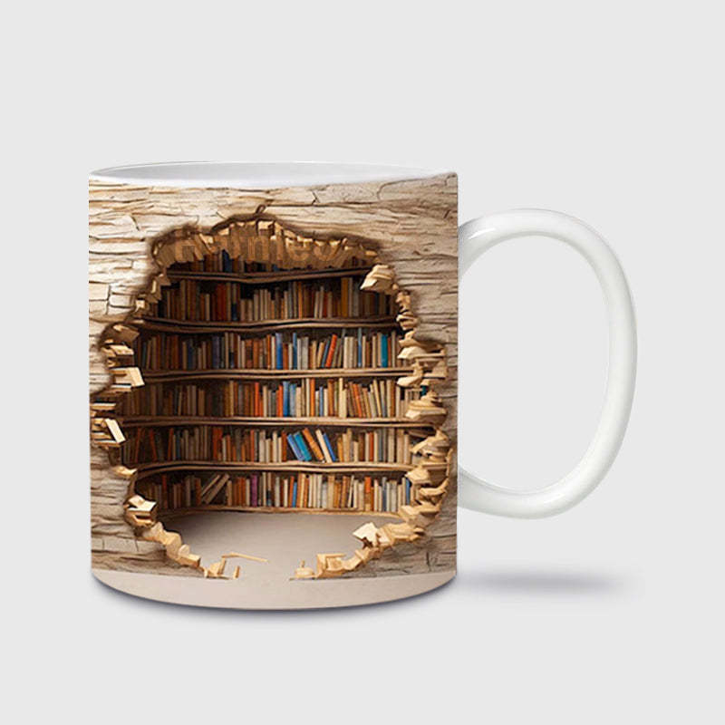 🔥2025 Heißer Verkauf!🔥Ther™ 3D Bücherregal Visueller Effekt Keramik
