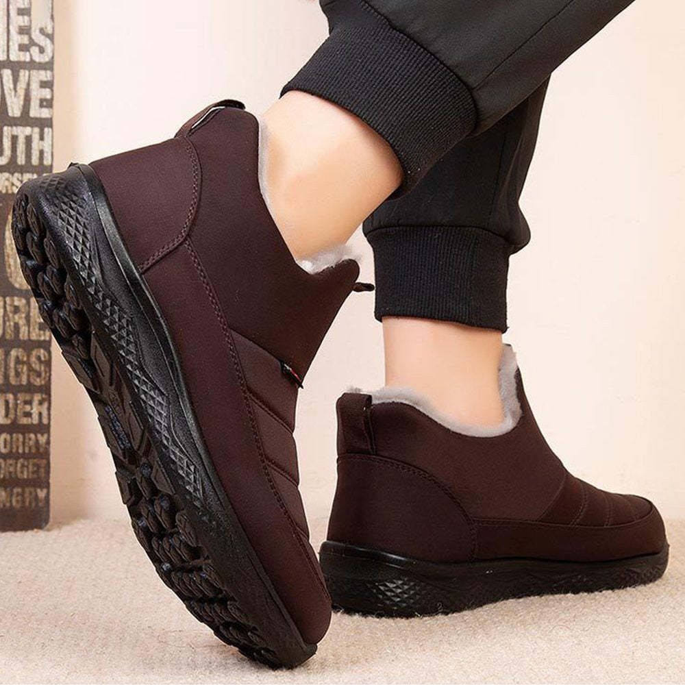 Winterstiefel aus verdicktem Samt und warmer Baumwolle