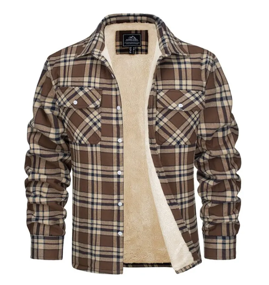 Karierte Jacke