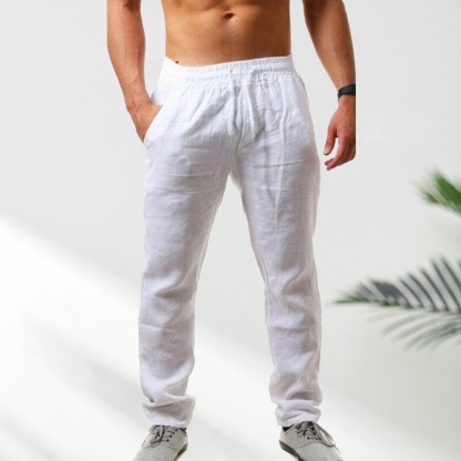  Herrenhose aus atmungsaktivem Leinen