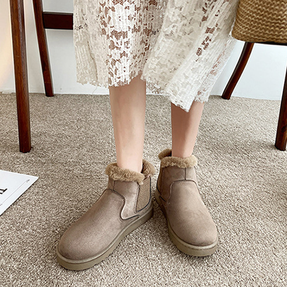 Winter neuer Stil plus Samtmode warme Baumwollschuhe Stiefeletten Schuhe