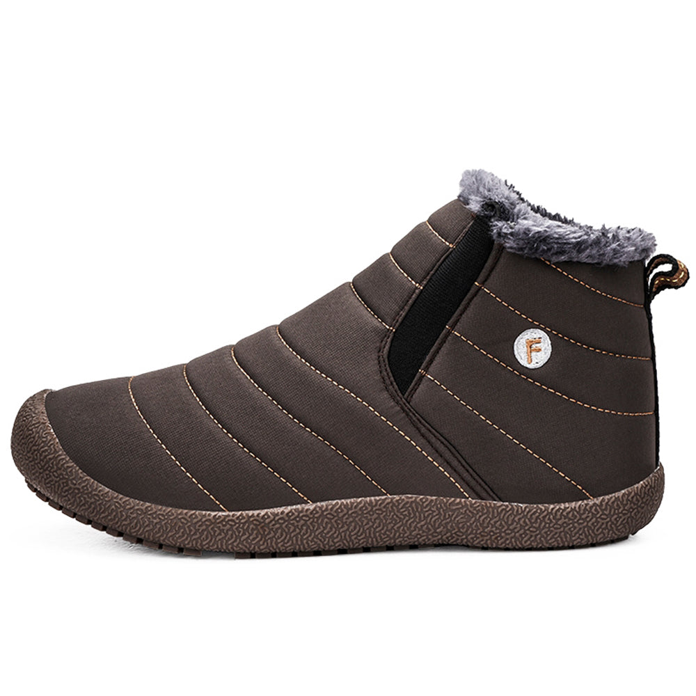 Neuer Winter plus wasserdichte Schneestiefel aus Samt
