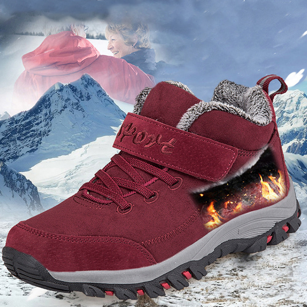 Neue Winterplüsch verdickte rutschfeste warme Stiefel für ältere Menschen