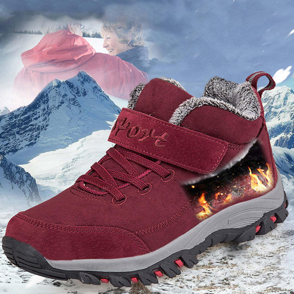 Neue Winterplüsch verdickte rutschfeste warme Stiefel für ältere Menschen