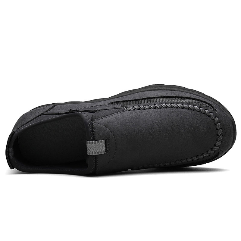 Lässige, atmungsaktive Herren-Loafer aus Leder