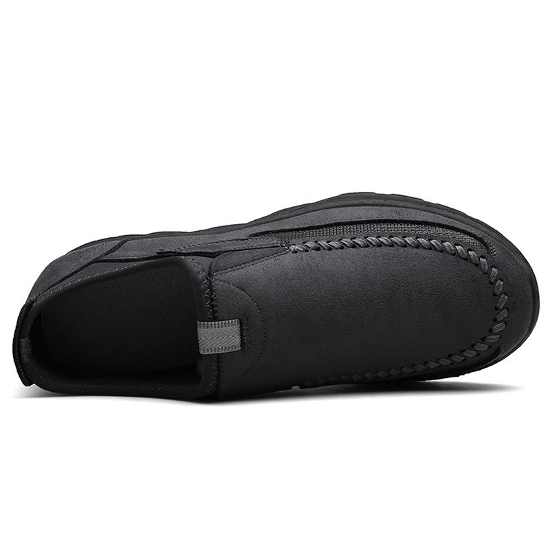 Lässige, atmungsaktive Herren-Loafer aus Leder
