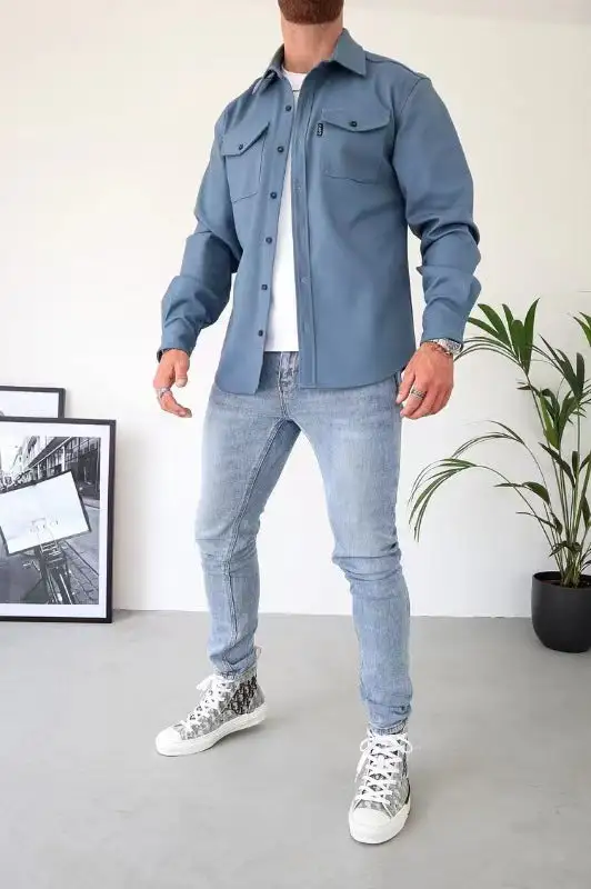 Knopfleisten Jacke für Herren