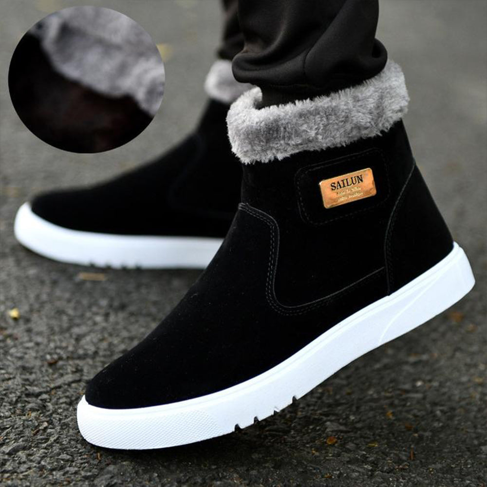 Winter dickes Fleece warme Baumwollschuhe Martin Stiefel
