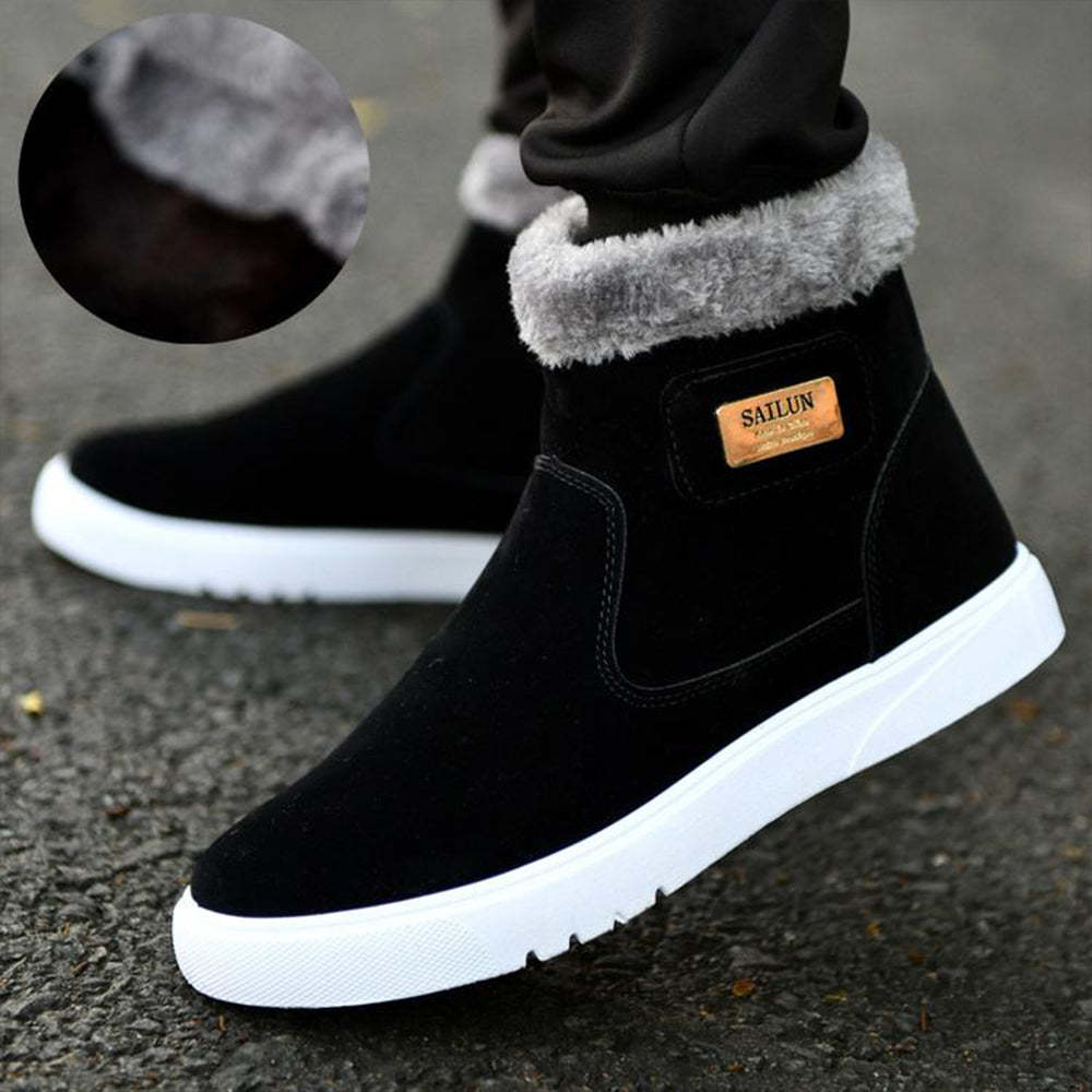 Winter dickes Fleece warme Baumwollschuhe Martin Stiefel