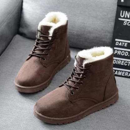 Winter Schneestiefel Damen Stiefeletten warme Baumwollschuhe