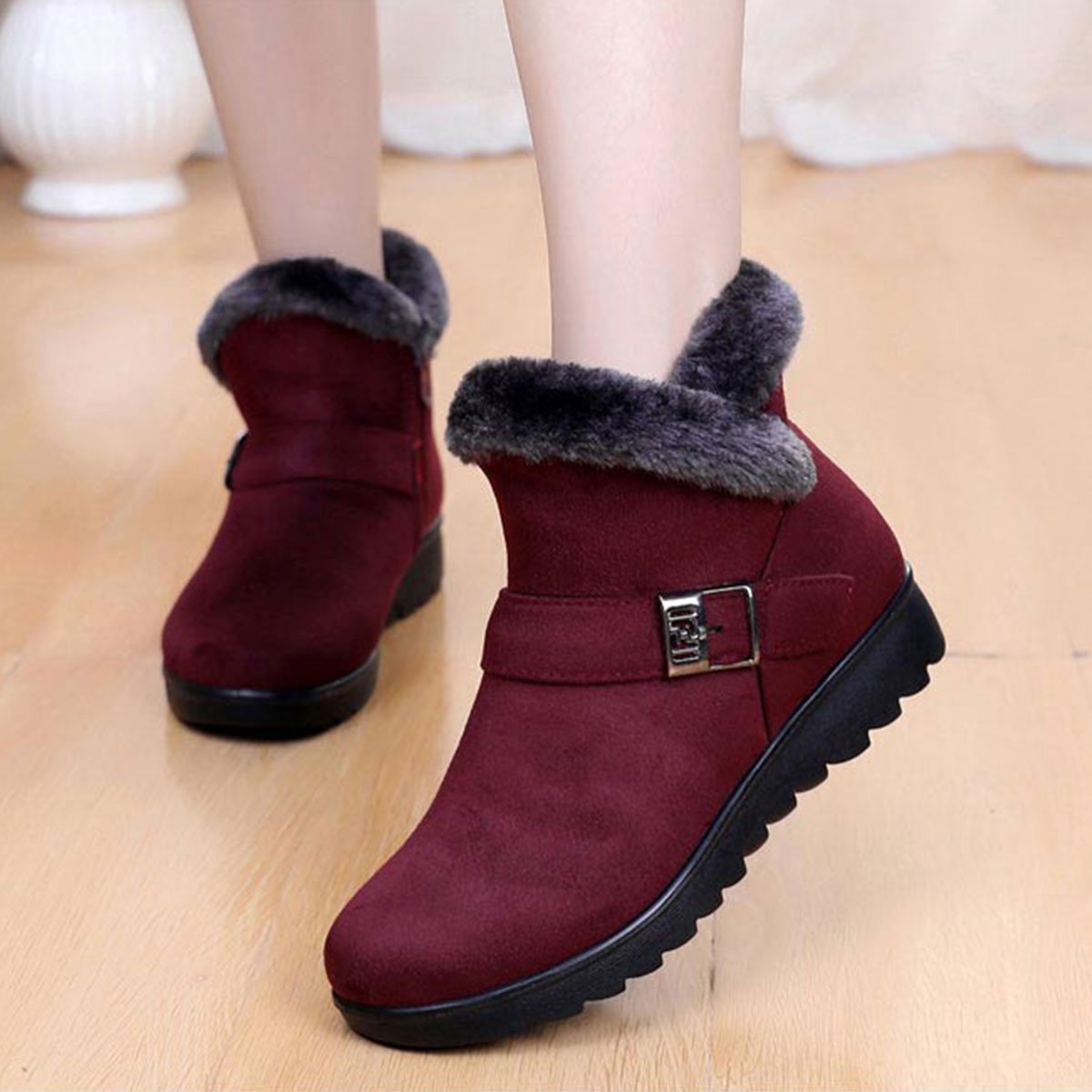 Warme Baumwollstiefel für Damen