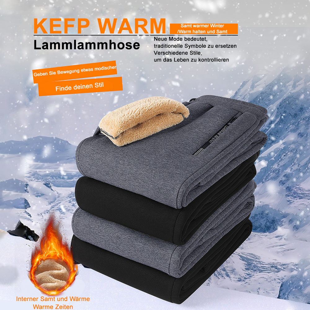  Winter-Freizeitsporthose aus Fleece für Herren in Übergröße