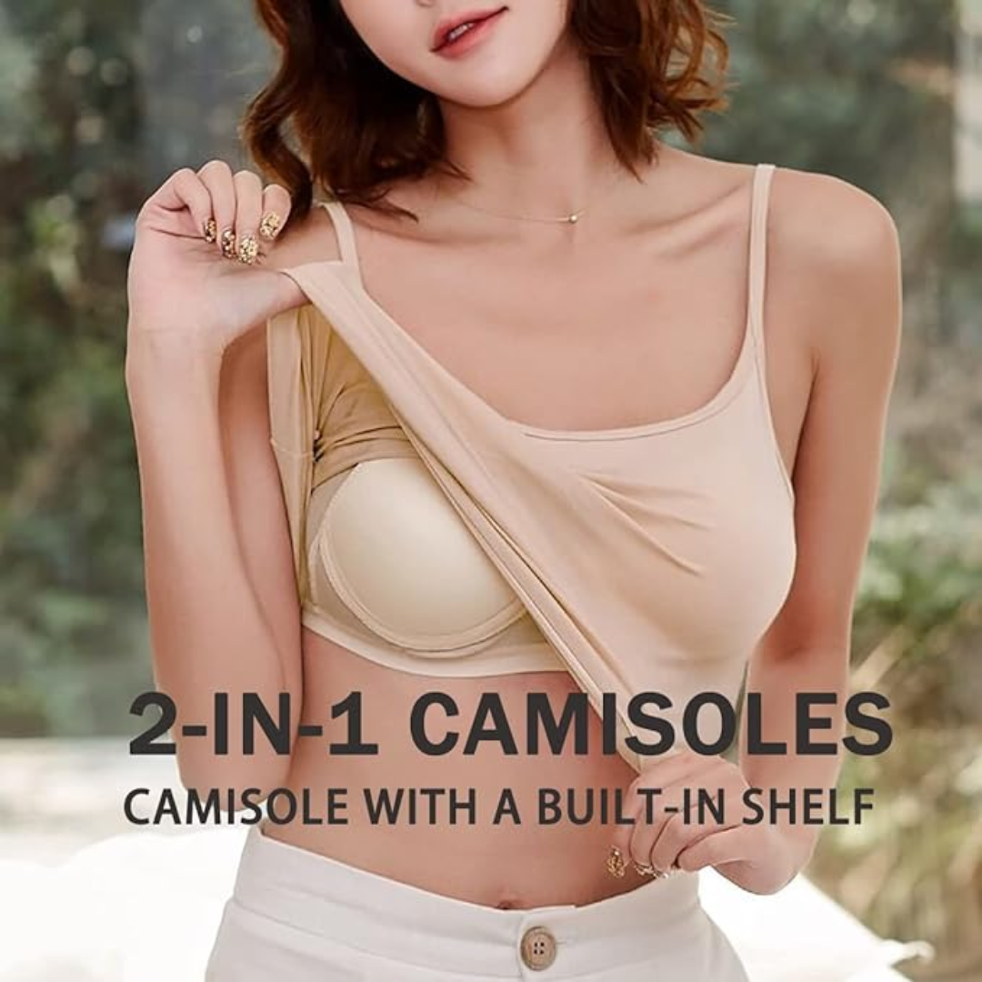 Tanktop mit lockerer Passform und integriertem BH-Camisole