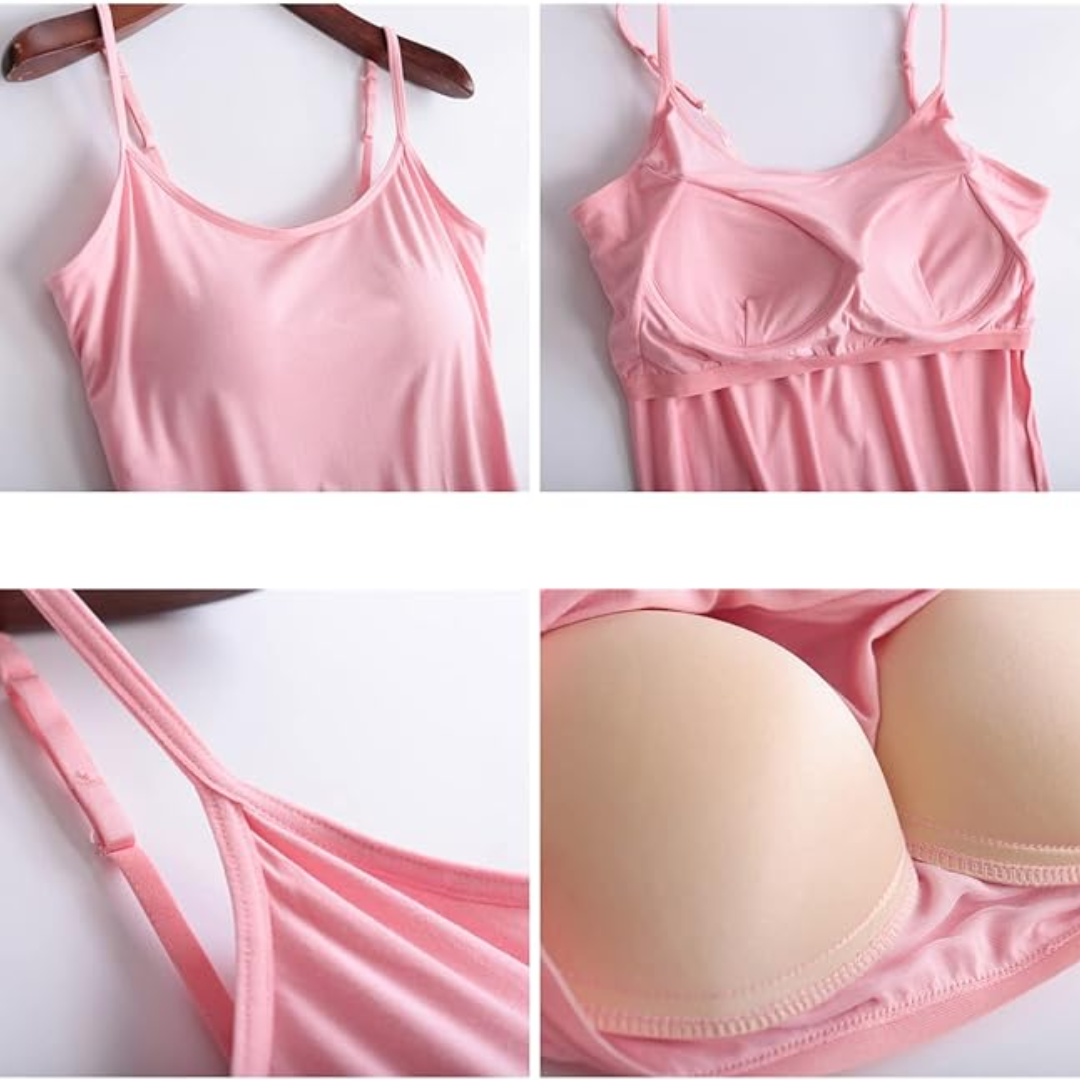 Tanktop mit lockerer Passform und integriertem BH-Camisole