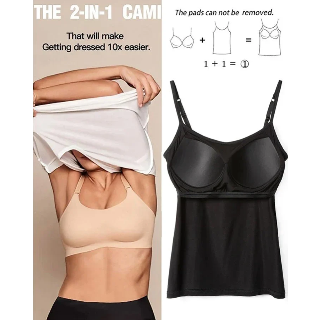 Tanktop mit lockerer Passform und integriertem BH-Camisole