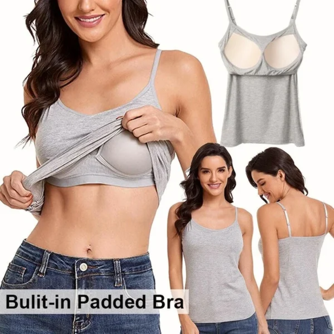 Tanktop mit lockerer Passform und integriertem BH-Camisole
