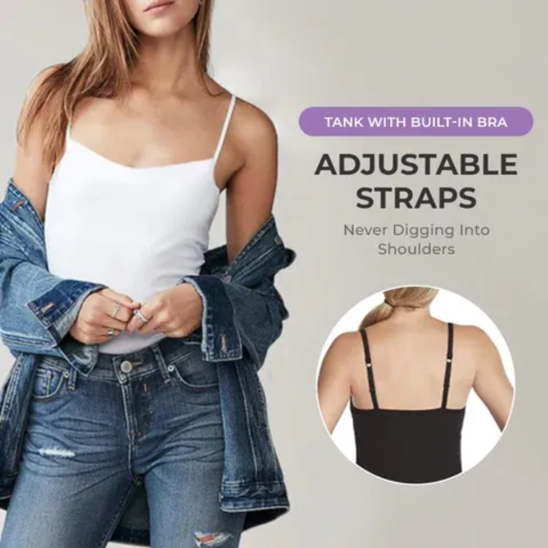 Tanktop mit lockerer Passform und integriertem BH-Camisole