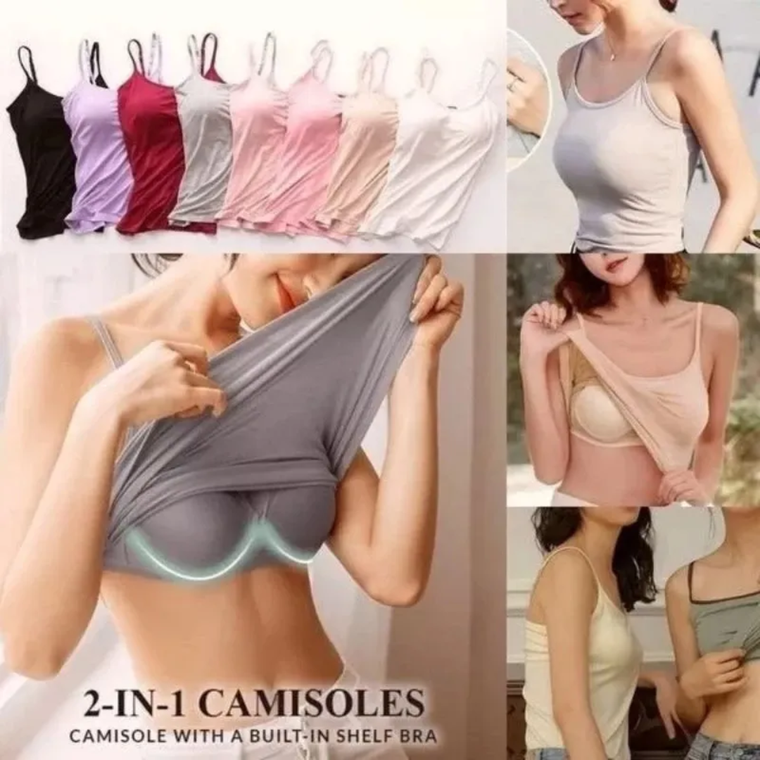 Tanktop mit lockerer Passform und integriertem BH-Camisole