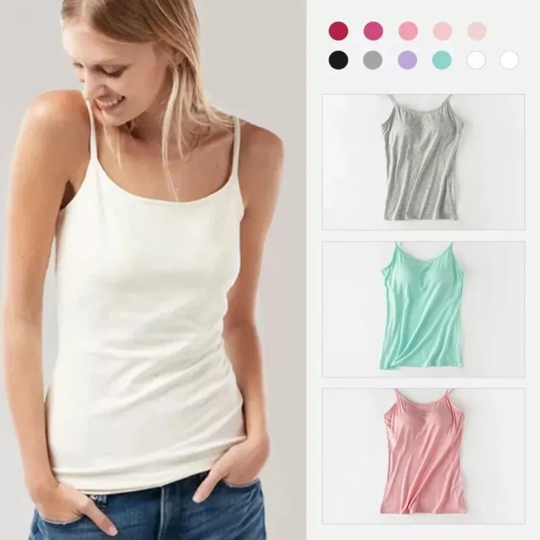 Tanktop mit lockerer Passform und integriertem BH-Camisole