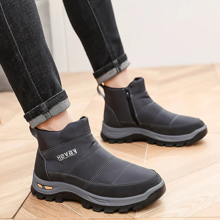Wintermode warme wasserdichte Herren-Schneestiefel