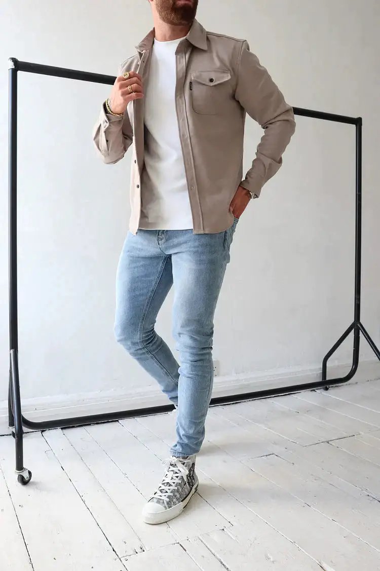 Knopfleisten Jacke für Herren