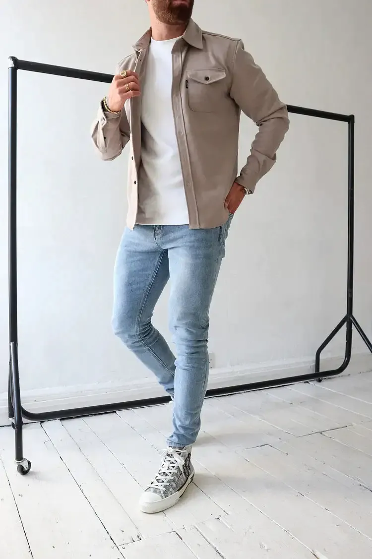 Knopfleisten Jacke für Herren