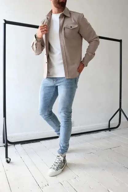 Knopfleisten Jacke für Herren