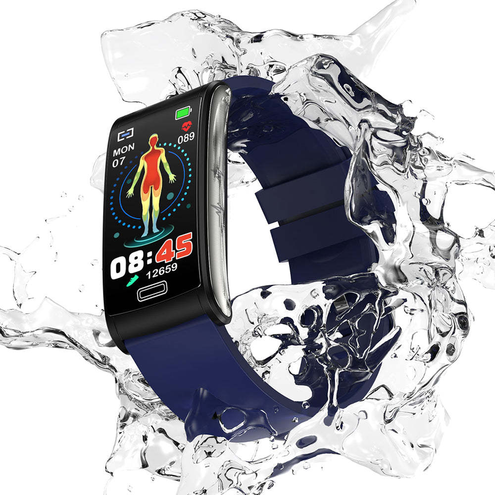 Weatsde Smart Armband 3-Kanal-EKG Blutdruck Blutsauerstoff Blutzucker Schlaferkennung