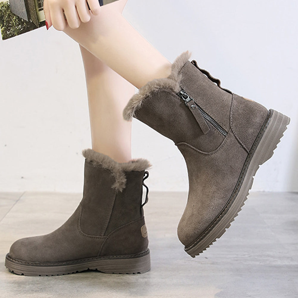 Neue, lässige, verdickte warme Damenstiefel für den Winter