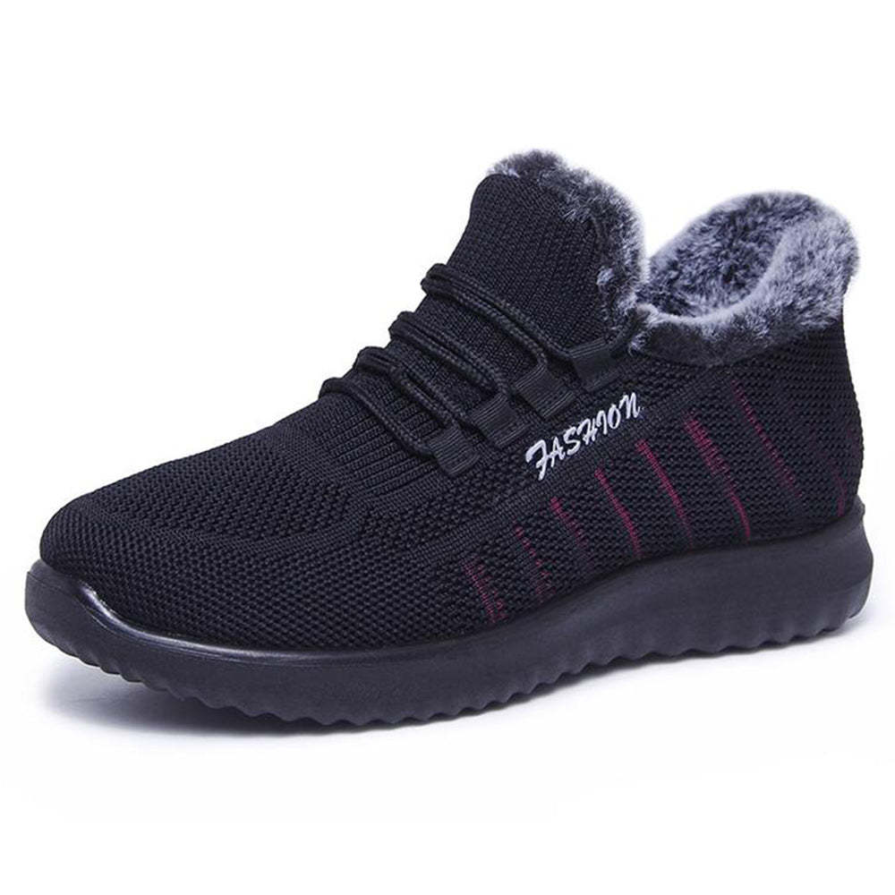 Winter-Baumwollschuhe plus samtige warme Freizeit-Sportschuhe