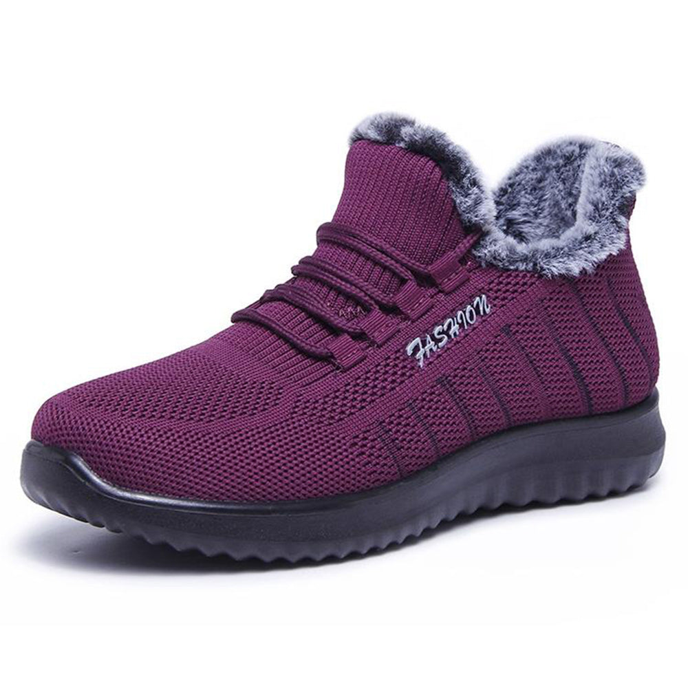 Winter-Baumwollschuhe plus samtige warme Freizeit-Sportschuhe