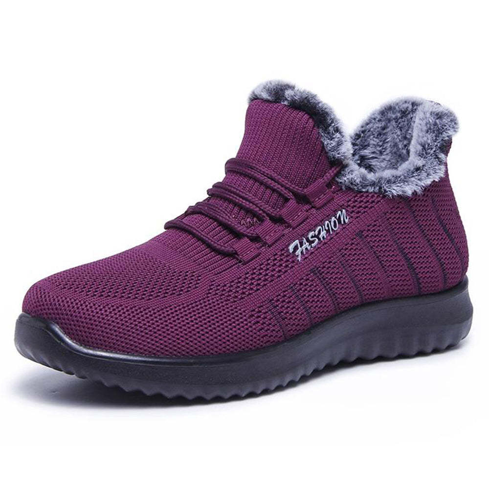 Winter-Baumwollschuhe plus samtige warme Freizeit-Sportschuhe