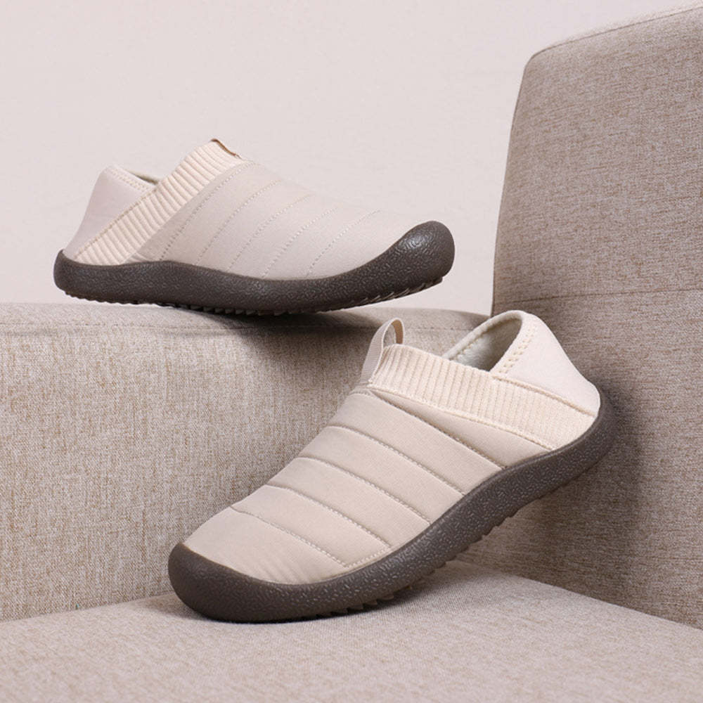 Plüschpantoffeln mit variablen Baumwollschuhen
