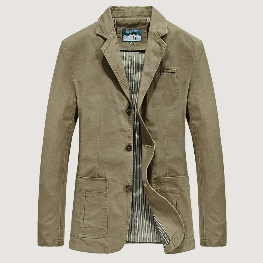 Metallwolke Herbstliche Herren-Freizeitanzug-Reversjacke