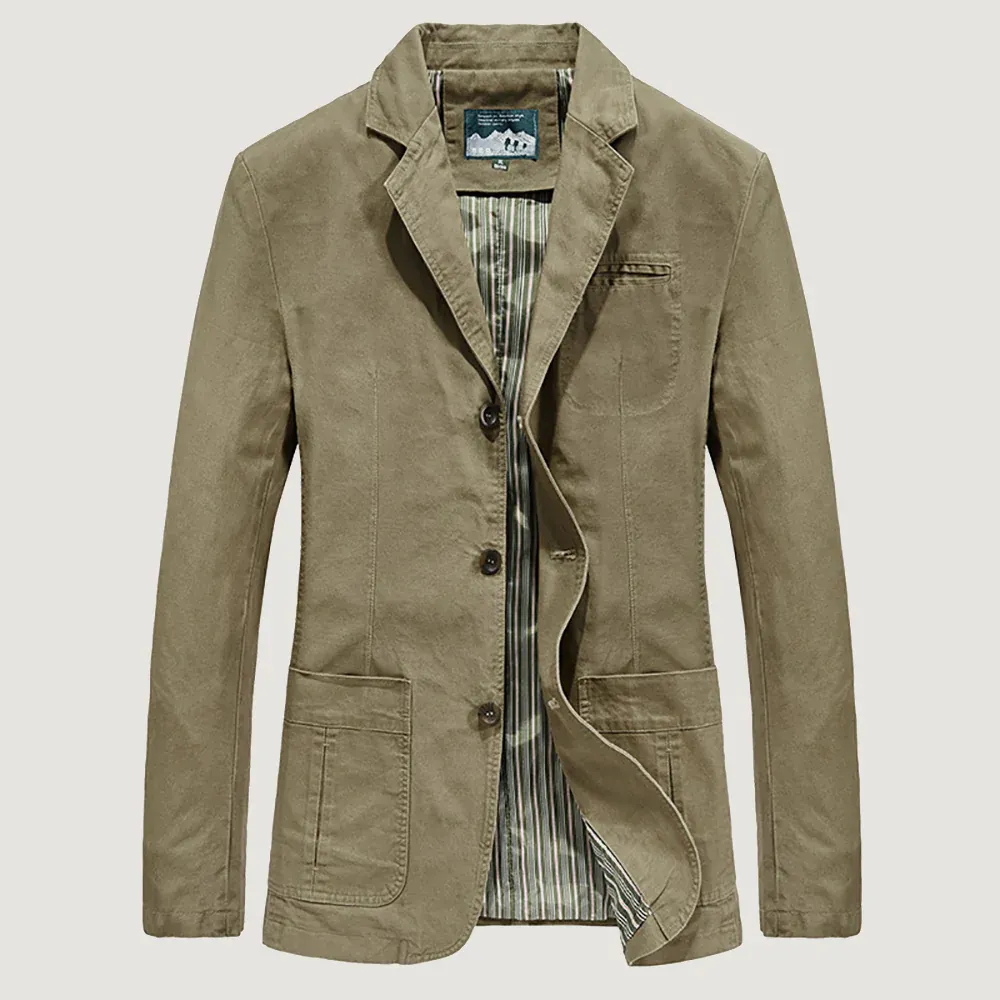 Metallwolke Herbstliche Herren-Freizeitanzug-Reversjacke