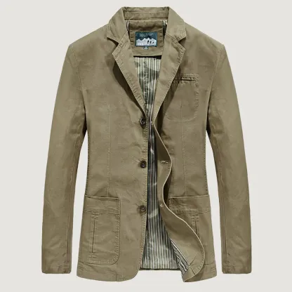 Metallwolke Herbstliche Herren-Freizeitanzug-Reversjacke