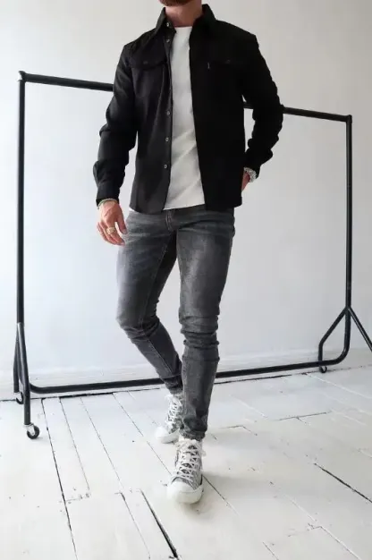 Knopfleisten Jacke für Herren