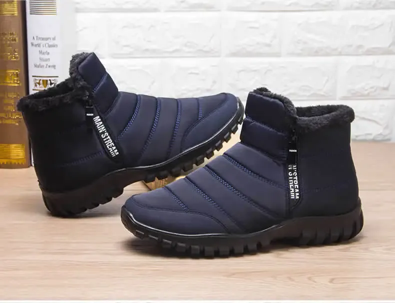 2024 Unisex-Winterstiefeletten – Reißverschlussstiefel für den Winter (Unisex-Schneestiefel)
