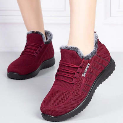 Winter-Baumwollschuhe plus samtige warme Freizeit-Sportschuhe