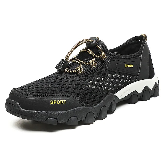Atmungsaktive, rutschfeste Outdoor-Sneaker aus elastischem Mesh-Gewebe für Herren