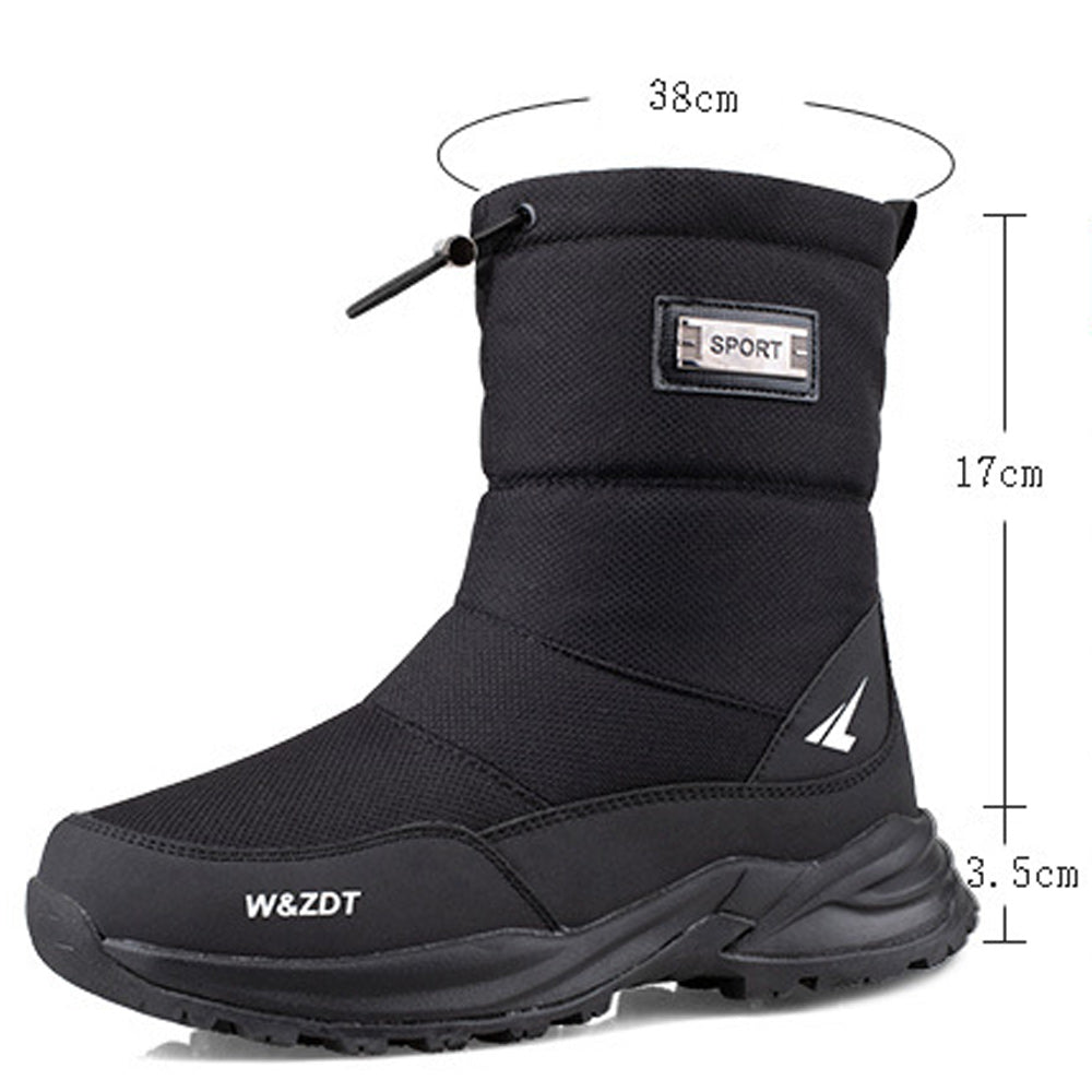Winter Outdoor Herren Fleece verdickte kurze Röhre warme Schuhe