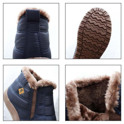 Neue warme Schneeschuhe aus Wintersamt und Baumwolle