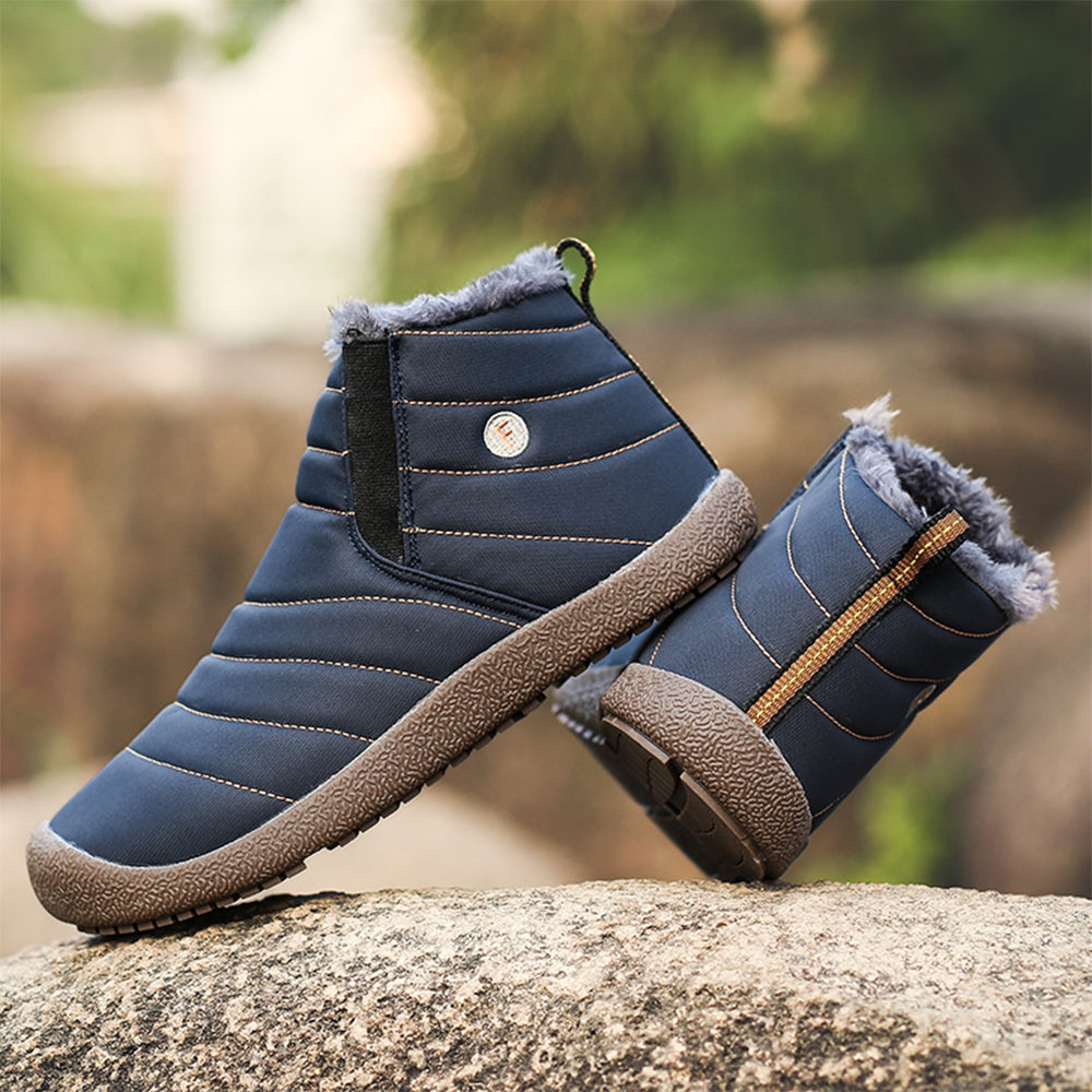Neuer Winter plus wasserdichte Schneestiefel aus Samt