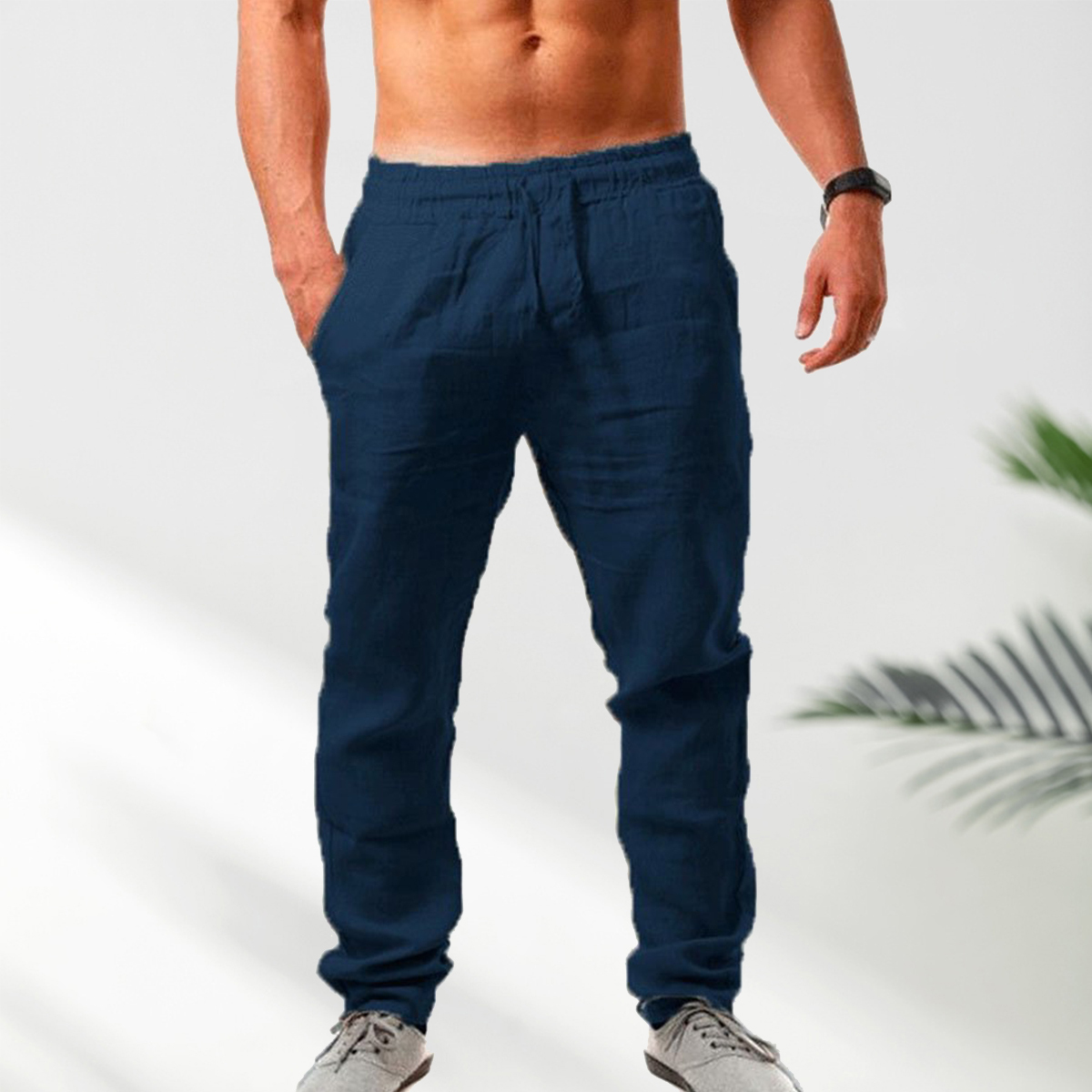 Herrenhose aus atmungsaktivem Leinen