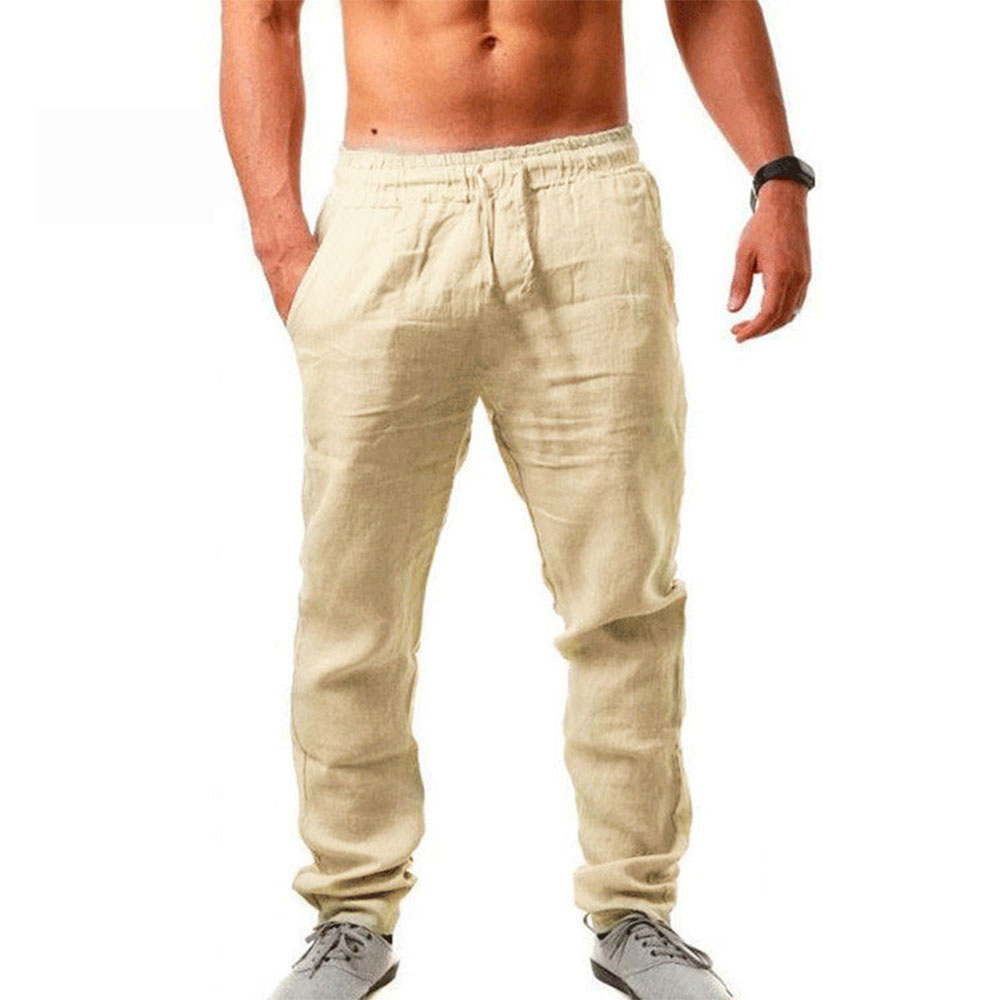  Herrenhose aus atmungsaktivem Leinen
