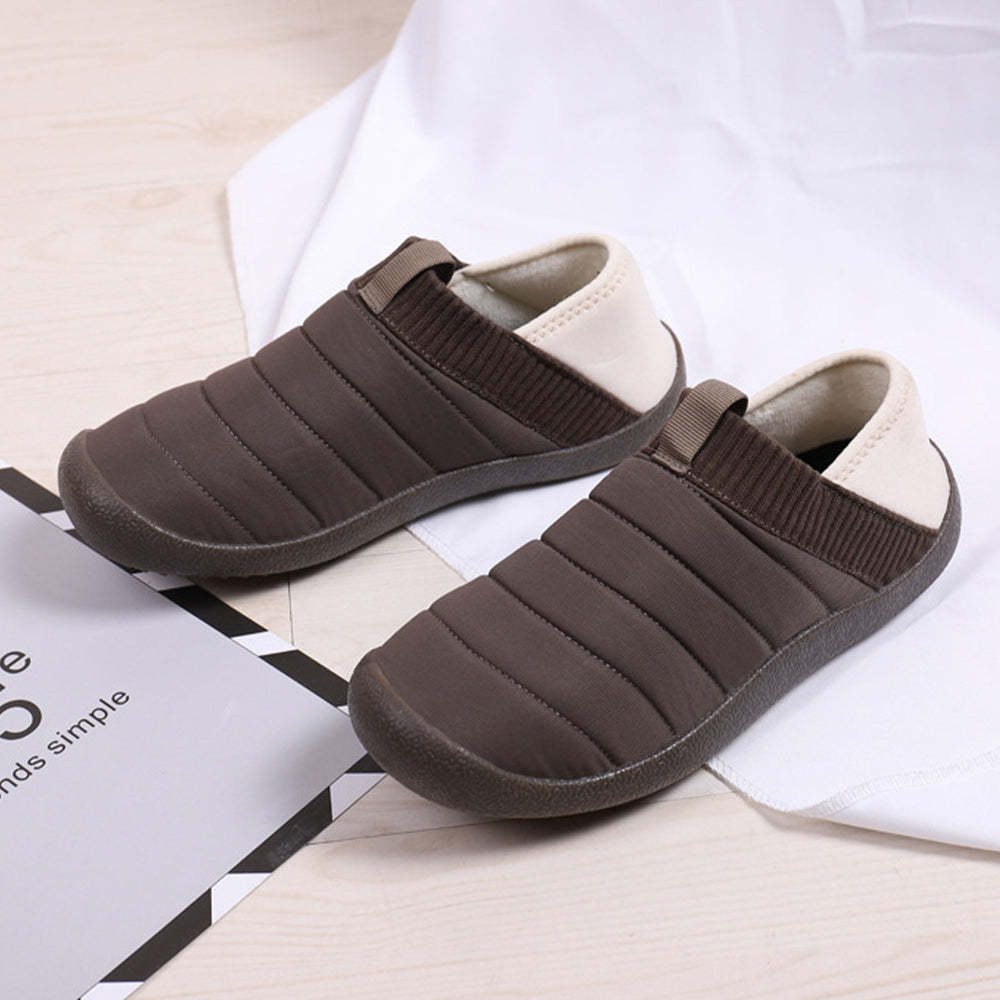 Plüschpantoffeln mit variablen Baumwollschuhen