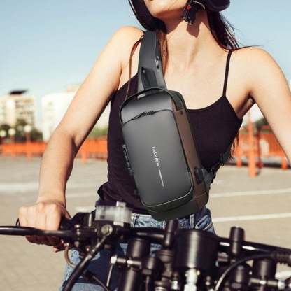 Sport-Sling mit USB-Aufladung Anti-Diebstahl-Schultertasche (Kaufen Sie 2 versandkostenfrei)