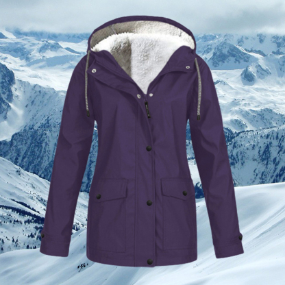 Therling Herbst und Winter neue Damen-Kapuzen-Fleecejacke