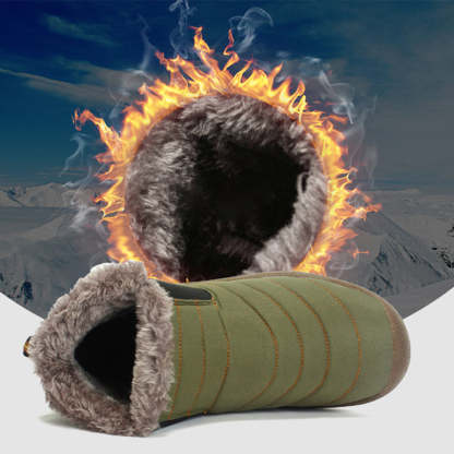Neuer Winter plus wasserdichte Schneestiefel aus Samt