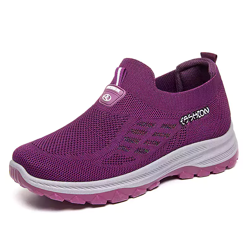 Gestrickte, atmungsaktive Slip-On-Sneaker für Damen